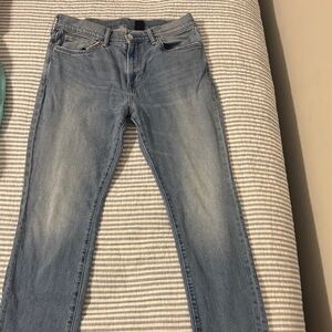 H&M Light Blue Straight Jeans for Men